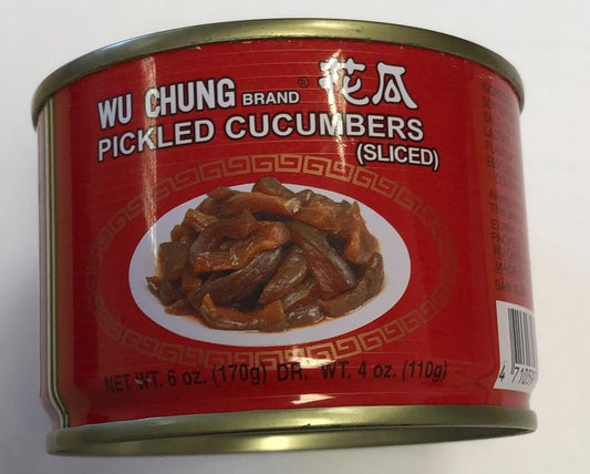 Wu Chung Brand Pickled Cucumbers Sliced 伍中 花瓜 170g