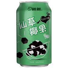 CHIN CHIN Grass Jelly Drink with Nata De Coco 亲亲仙草椰果 315ML