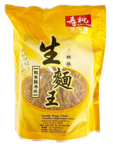 Sau Tao Noodle King Abalone & Chicken Flavour 130g / 壽桃生麵王 鮑魚雞湯味