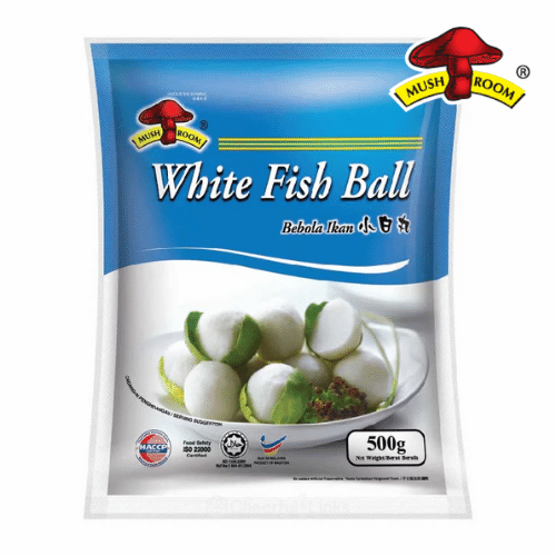 Mushroom Brand White Fish Ball 蘑菇牌 小白丸 500g