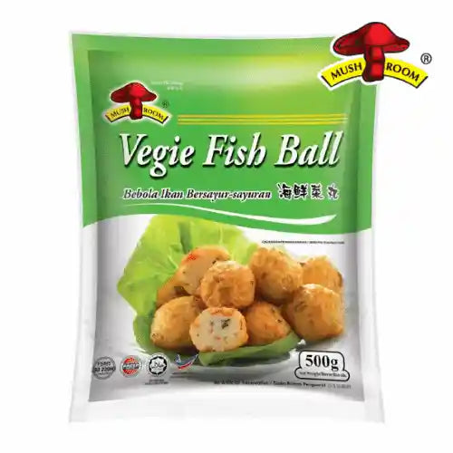 Mushroom Brand Vegie Fish Ball 蘑菇牌 海鮮菜丸500g