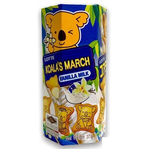 Lotte Koala's March Vanilla Milk 樂天 雲呢拿奶味熊仔餅 37g