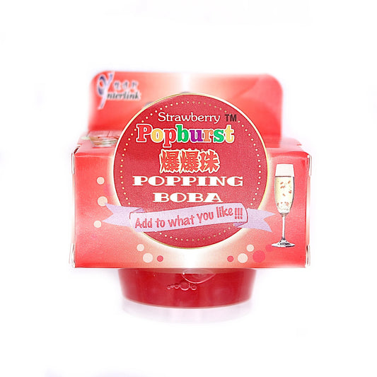 Strawberry Popburst Popping Boba 士多啤梨味爆爆珠 130g(reduced price)