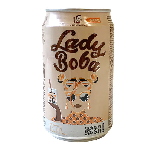 Madam Hong Lady Boba / Classic Bubble Milk Tea / 珍珠奶茶 原味 / 315ml (Single)