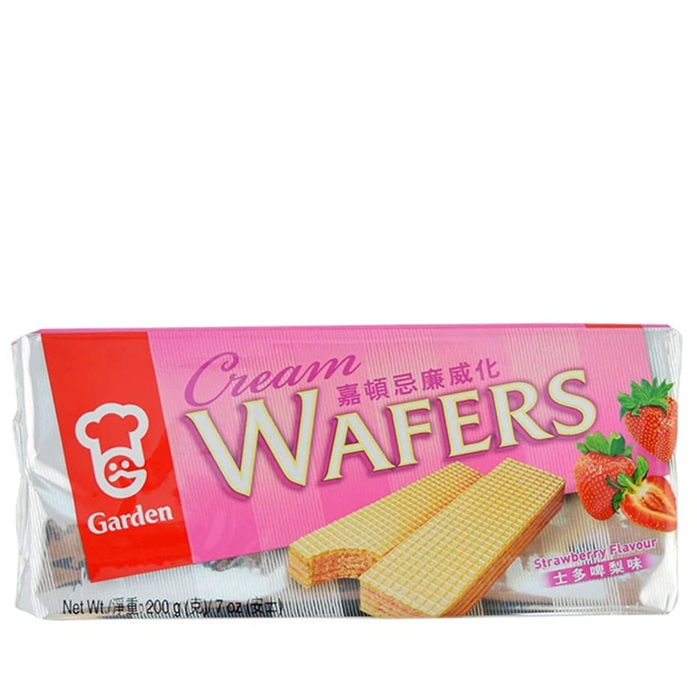 Garden Cream Wafers Strawberry Flavour 嘉頓 士多啤梨味忌廉威化 200g