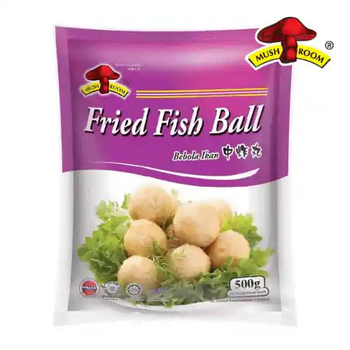 Mushroom Brand Fried Fish Ball 蘑菇牌 中炸丸 500g