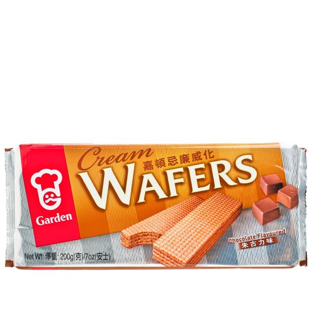 Garden Cream Wafers Chocolate Flavour 嘉頓 朱古力味忌廉威化 200g