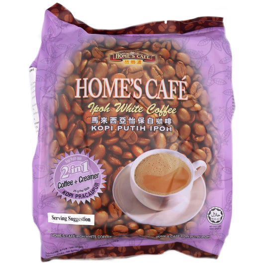 Home's Cafe Malaysia Ipoh 2 in 1 White Coffee 25 packs 故鄉濃  2合1 怡保白咖啡 25包 375g