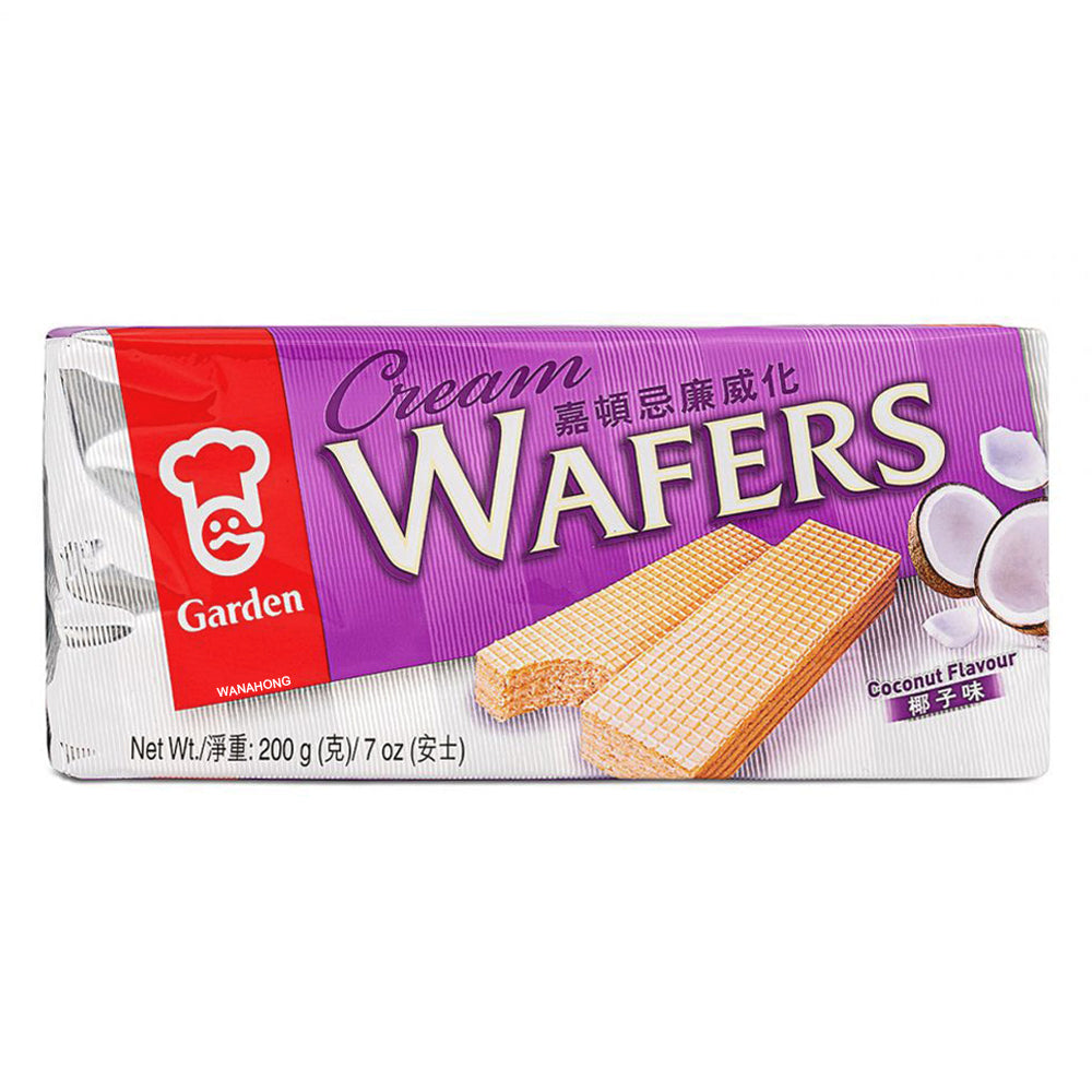 Garden Cream Wafers Coconut Flavour 嘉頓 椰子味忌廉威化 200g