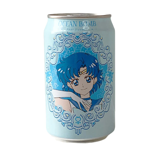 Ocean Bomb Sailor Mercury Pear Flavour Sparkling Water 美少女戰士 水野亞美 香梨風味 330ml