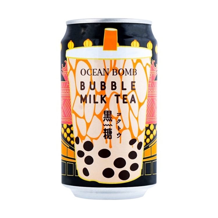 Ocean Bomb Brown Sugar Bubble Milk Tea 黑糖珍珠奶茶 330ml