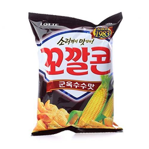 Lotte Popping Corn Chips Grilled Corn 72g