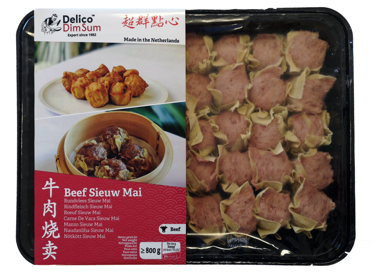 Delico Beef Sieuw Mai 800g / 超群點心 牛肉燒賣