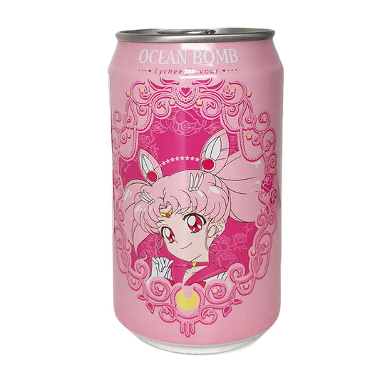 Ocean Bomb Sailor Chibiusa Lychee Flavour Sparkling Water 美少女戰士 豆釘兔 荔枝風味 330ml