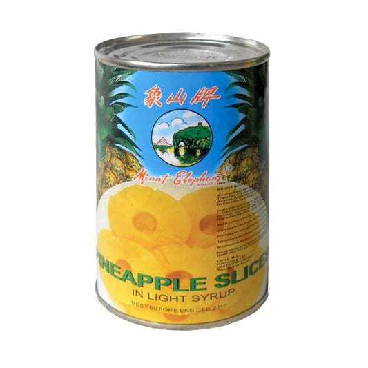 Mount Elephant Pineapple Slices in Light Syrup 象山牌 糖水菠蘿 圓片 425g(reduced price)