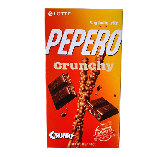 Lotte Pepero Crunchy 樂天 脆脆朱古力味百力滋 39g