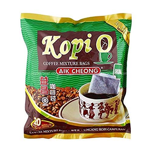 AIK CHEONG Kopi Coffee Mixture Bags 20 packs 益昌 黑咖啡袋 20包 200g (Reduced Price)