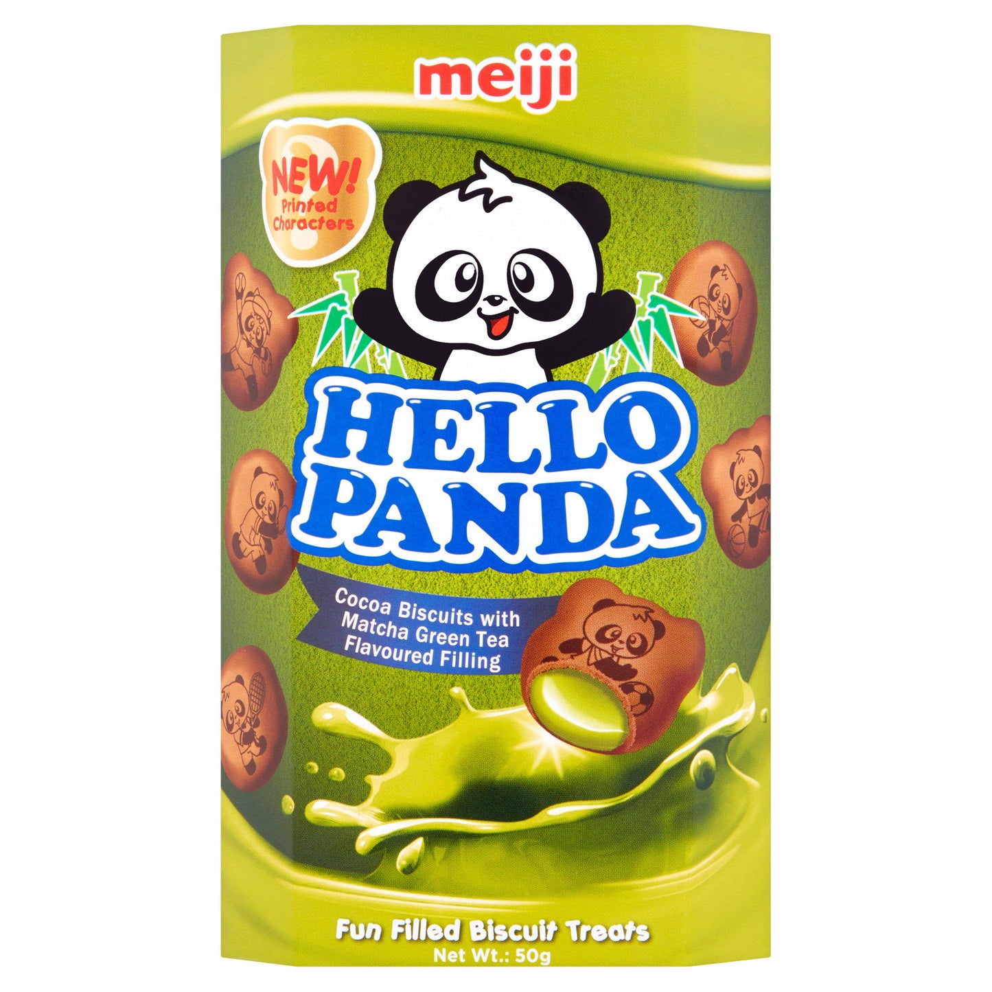 Meiji Hello Panda Matcha Green Tea Biscuits 50g