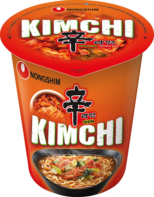 Nongshim Instant Shin Kimchi Cup Noodle Soup 辛辣韓式泡菜杯麵 75g