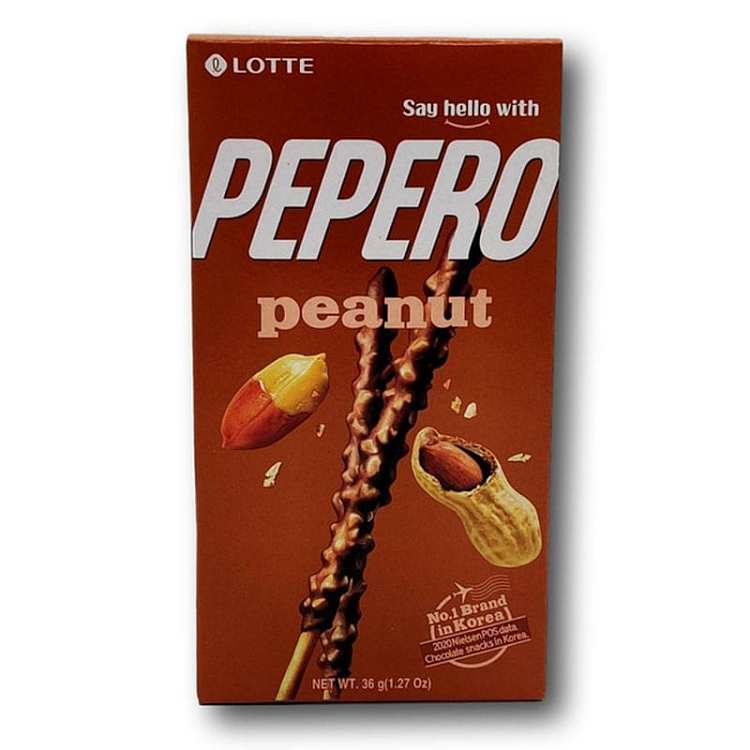 Lotte Pepero Peanut 樂天 花生味百力滋 36g