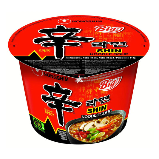 Nongshim Instant Shin Big Bowl Noodle Soup 辛辣大碗麵 114g