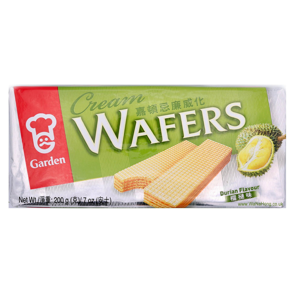 Garden Cream Wafers Durian Flavour 嘉頓 榴槤味忌廉威化 200g