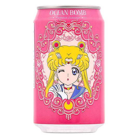 Ocean Bomb Sailor Moon Pomelo Flavour Sparkling Water 美少女戰士 月野兔 柚子風味 330ml