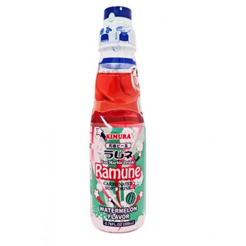 Kimura Watermelon Flavour Ramune 西瓜味波子汽水 200ml