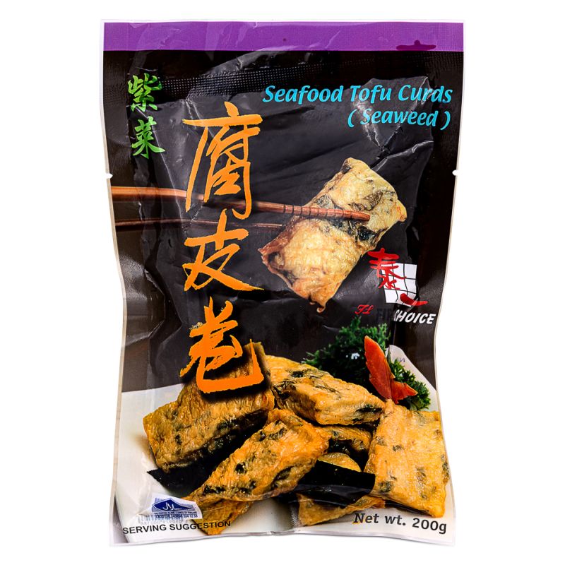 First Choice Seafood Tofu Curds Seaweed 200g / 泰一 紫菜腐皮卷