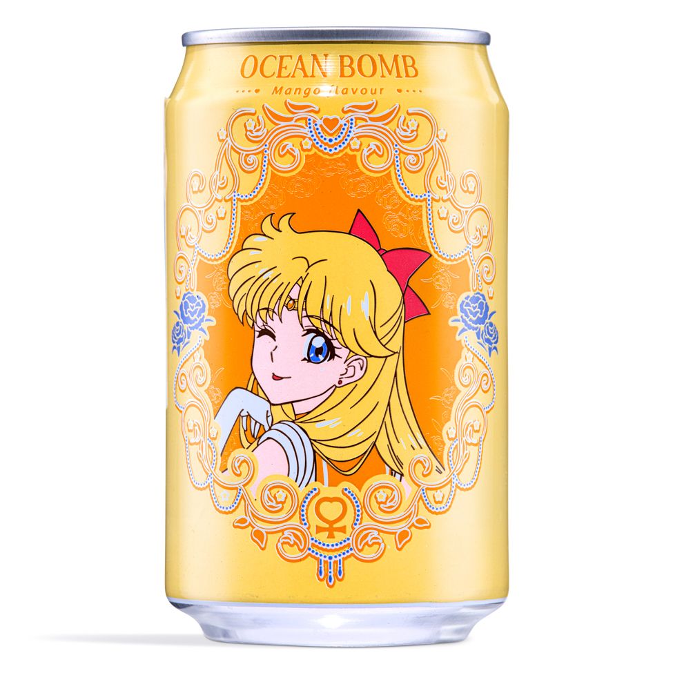 Ocean Bomb Sailor Venus Mango Flavour Sparkling Water 美少女戰士 愛野美奈子 芒果風味 330ml