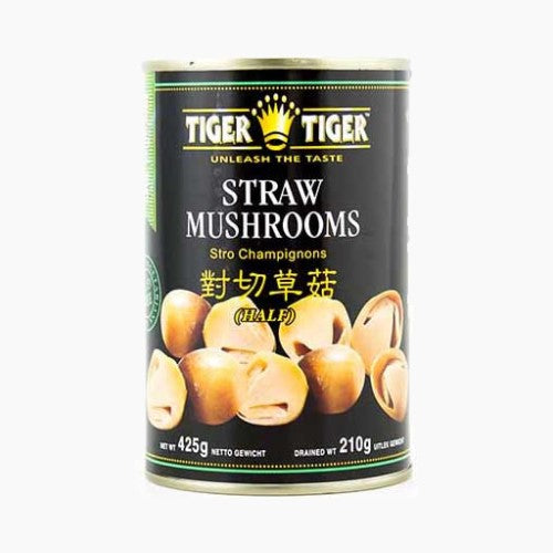 Tiger Tiger Straw Mushroom (Half) 雙虎牌 對切草菇 425g