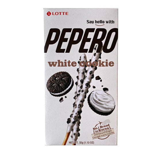 Lotte Pepero White Cookie 樂天 白朱古力曲奇味百力滋 32g