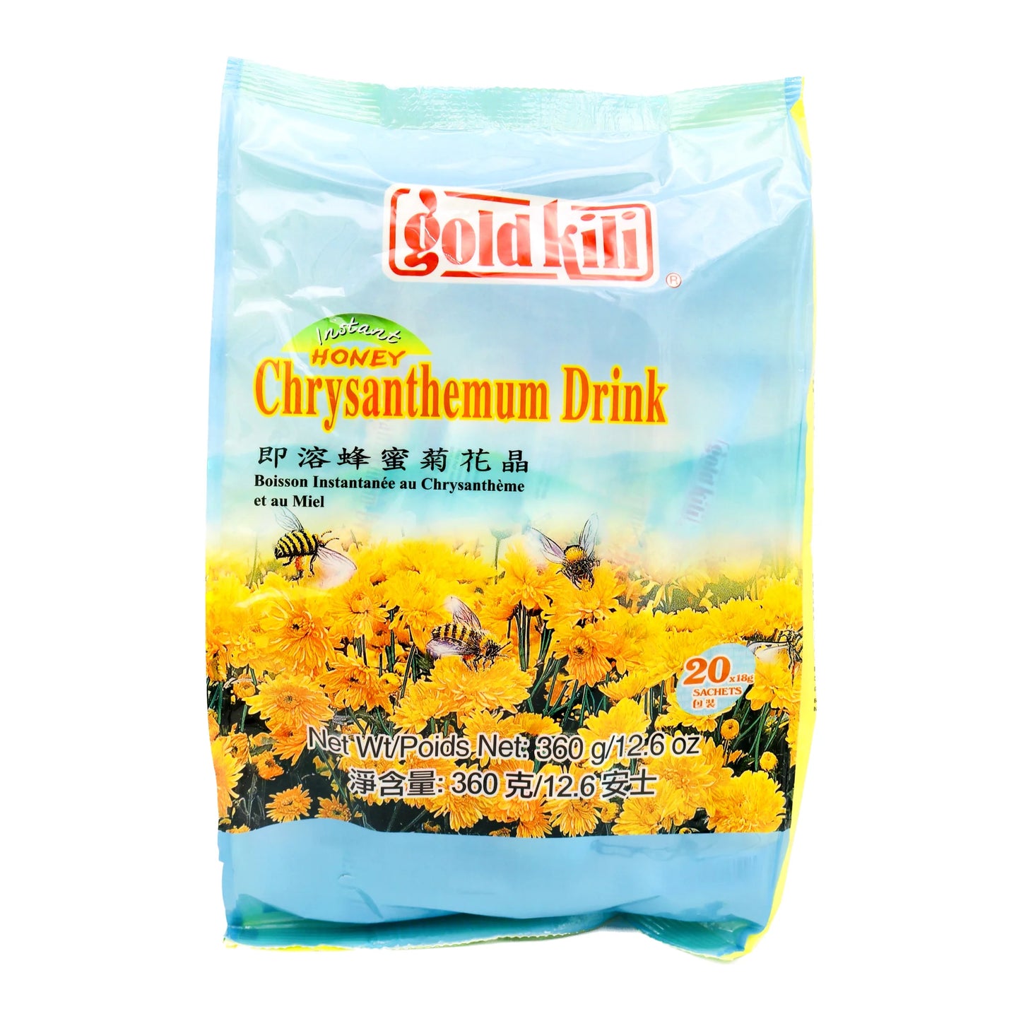 Gold Kili Honey Chrysanthemum Drink 20 packs 即溶蜂蜜菊花晶 360g