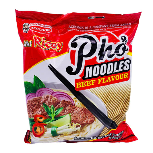 Oh Ricey Instant Beef Flavour Pho 牛肉味河粉 70g