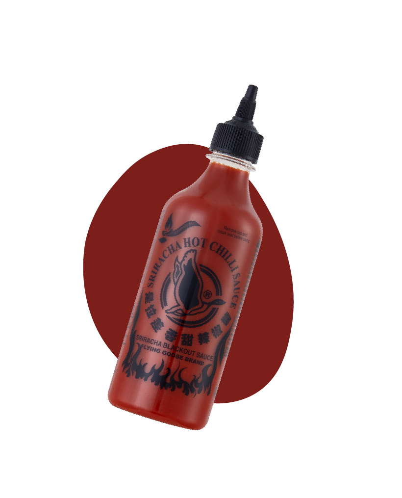 Flying Goose Brand Sriracha Blackout Sauce 飛鵝商標 是拉差(火辣)辣椒醬 455ml