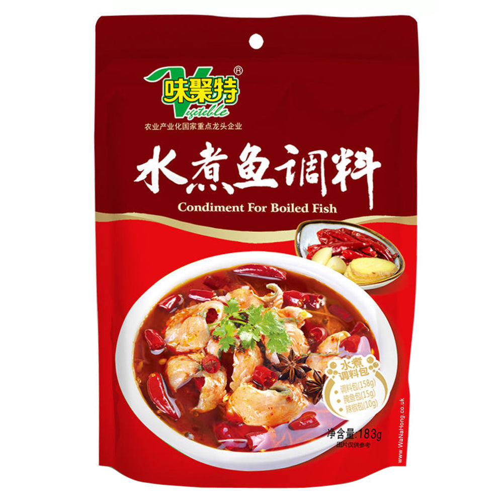 WJT Spicy Boiled Fish Seasoning 味聚特 水煮魚調料 183g