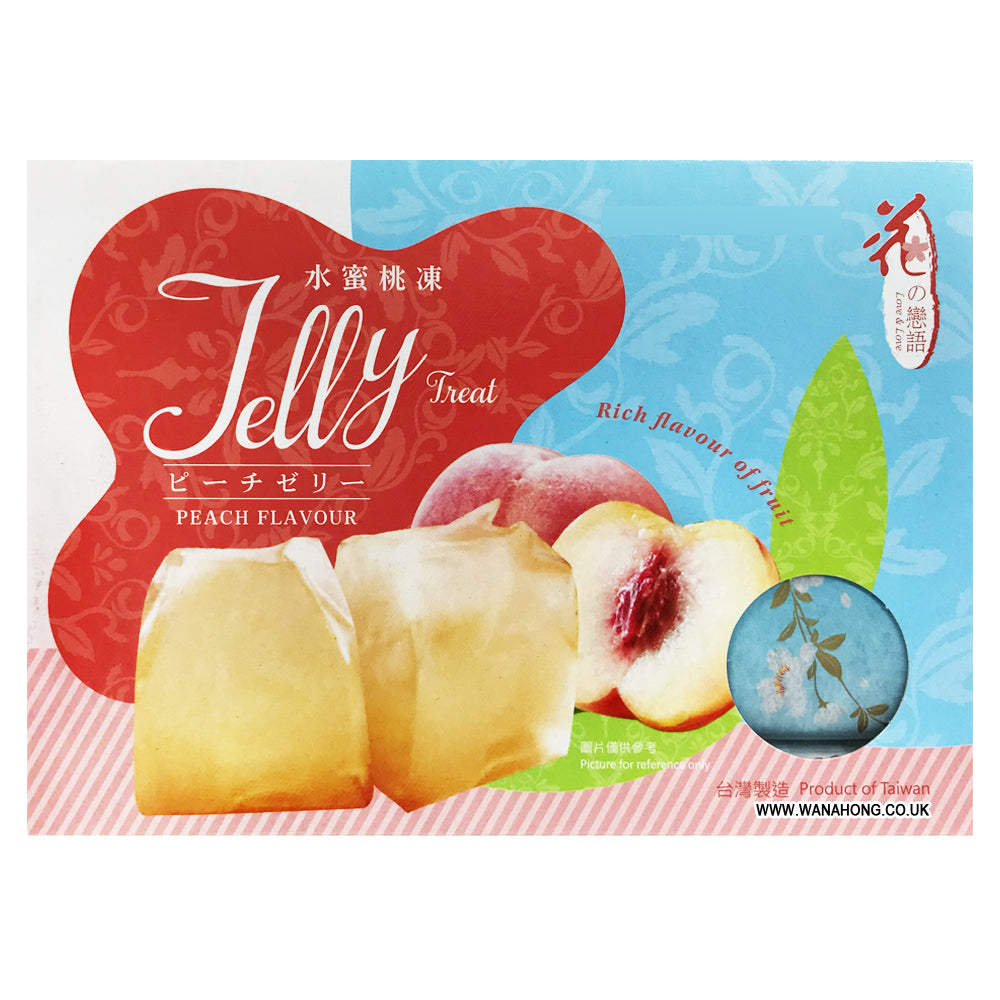 LOVE & LOVE FRUIT JELLY TREAT PEACH FLAVOR 桃味果凍 200g