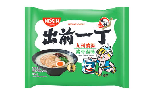 Nissin Demae Kyushu Tonkotsu Flavour (Single) / 出前一丁 九州濃湯豬骨湯味 100g (單)