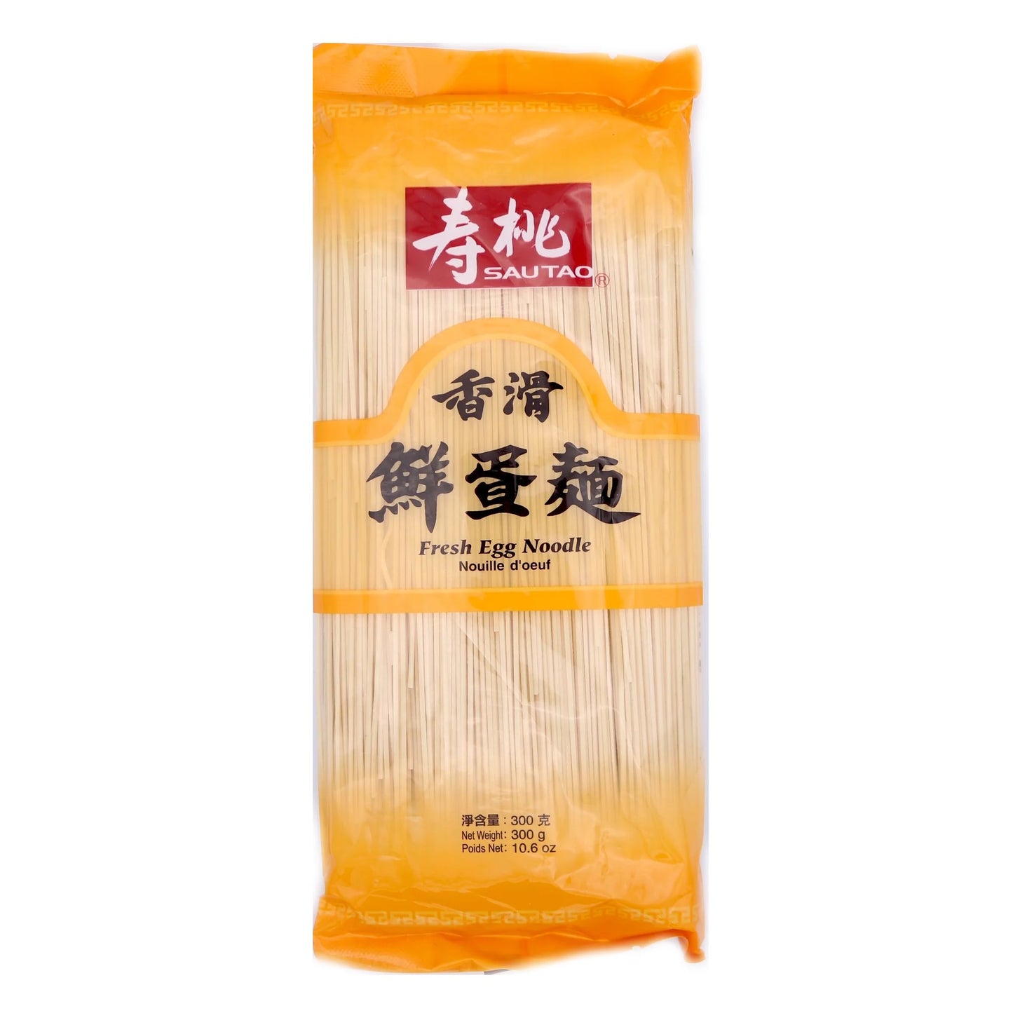 Sau Tao Fresh Egg Noodle 壽桃鲜蛋麵 300g