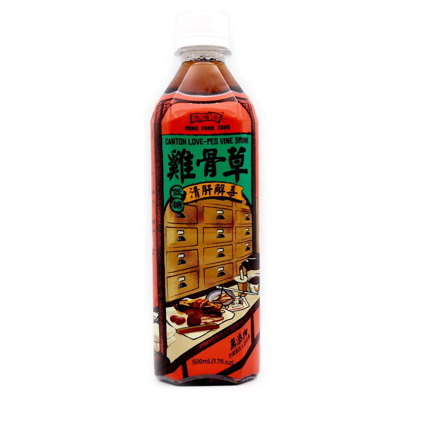 HUNG FOOK TONG Canton Love Pea Vine Drink 鴻福堂雞骨草 500ml