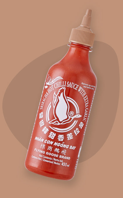 Flying Goose Brand Sriracha Hot Chilli Sauce (Extra Garlic)  飛鵝商標 是拉差(蒜頭)辣椒醬 455ml