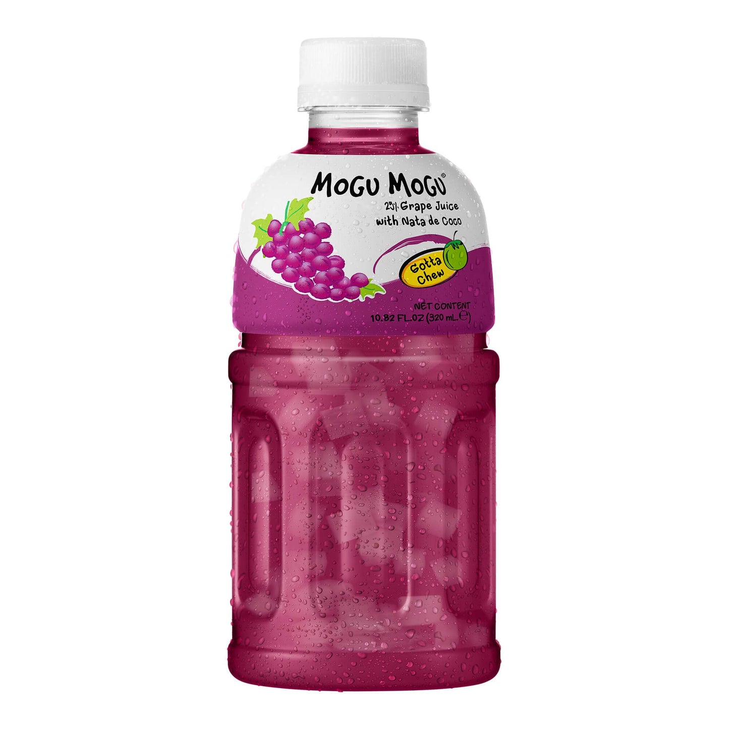 MOGU MOGU GRAPE FLAVOUR NATA DE COCO 葡萄味椰果飲料 320ml