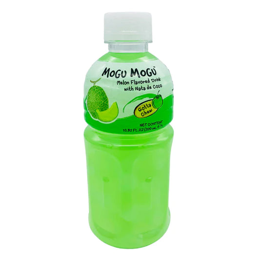 MOGU MOGU MELON FLAVOUR DRINK WITH NATA DE COCO 蜜瓜味椰果飲料 320ML