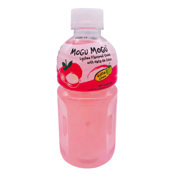 MOGU MOGU PINK GUAVA FLAVOUR DRINK WITH NATA DE COCO MOGU MOGU 粉紅番石榴味椰果飲料 320ml