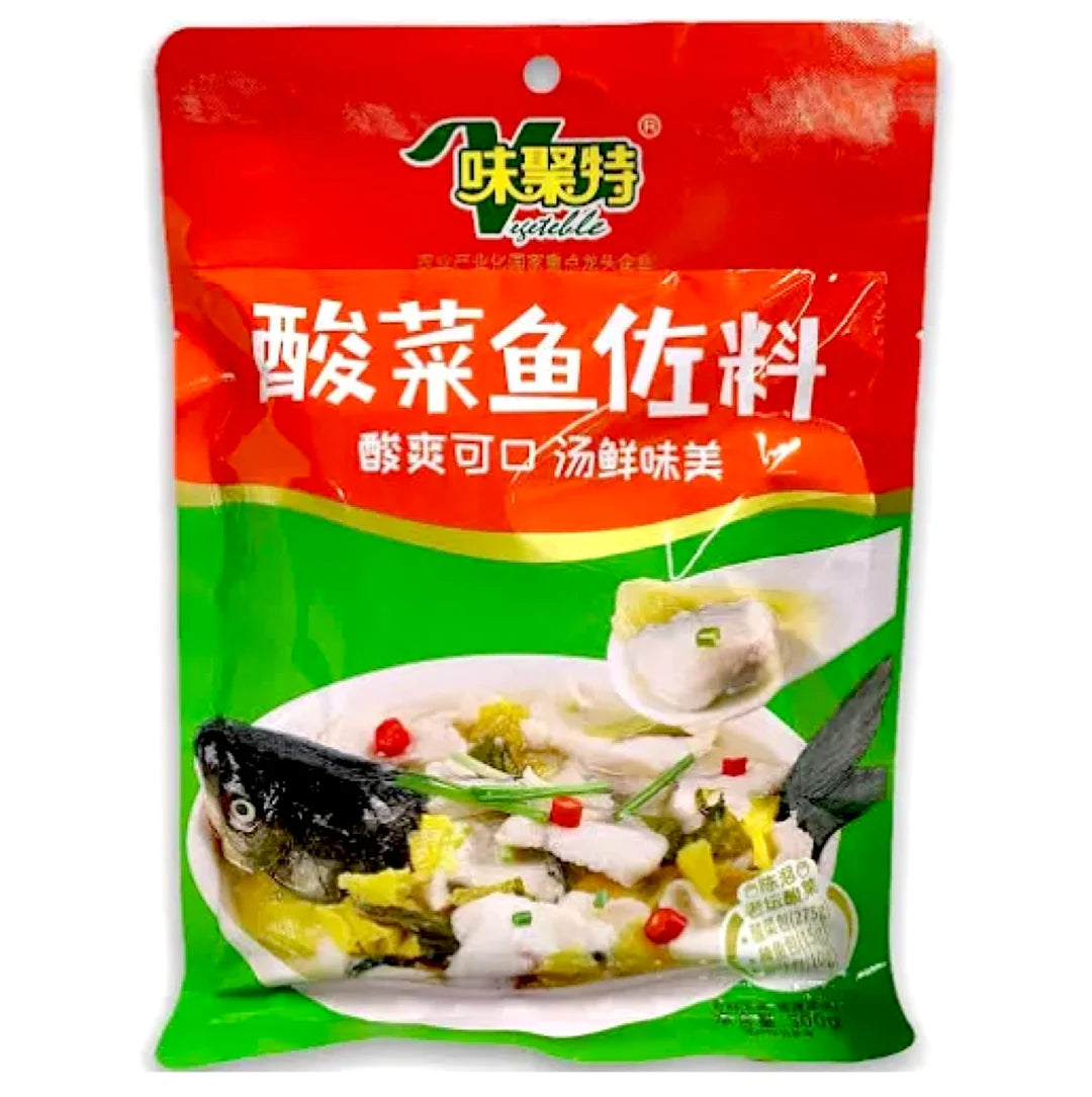 WJT Pickled Fish Seasoning with pickled  味聚特 酸菜魚佐料 300g