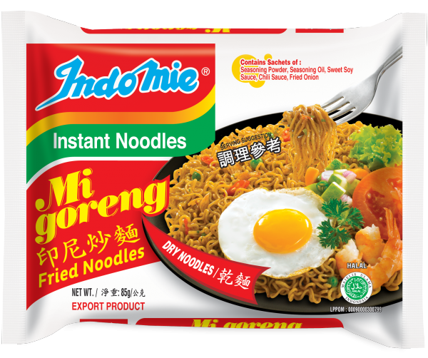 Indomie Instant Noodles Mi Goreng Fried Noodles 營多牌印尼炒麵 80g