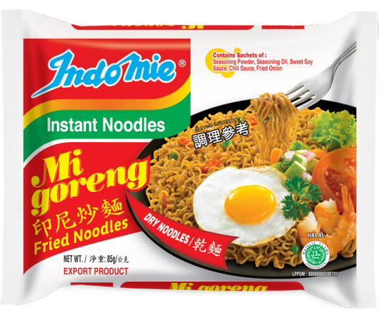 Indomie Instant Noodles Mi Goreng Fried Noodles 營多牌印尼炒麵 80g