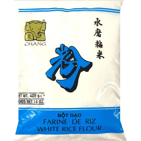 CHANG White Rice Flour 象牌 水磨粘米粉 400g（reduced price)Best Before: 07.2024