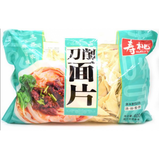 Sau Tao Sliced Noodles 壽桃刀削麵片 400g