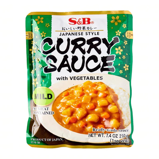 S & G JAPANESE INSTANT CURRY SAUCE WITH VEGETABLES (MILD) 210g